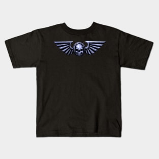 Imperial Skull and Wings Silver Kids T-Shirt